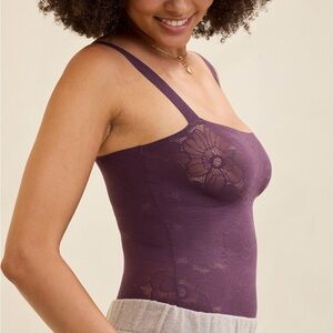 **NWT Aerie Deep Purple Lace Bodysuit